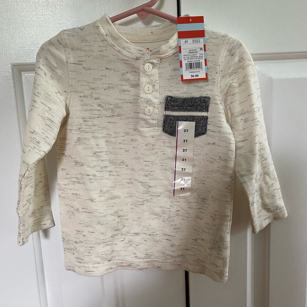 Toddler 3/4 sleeve dress shirt